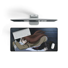 Load image into Gallery viewer, Makise Kurisu &amp; Rintaro Okabe Mouse Pad (Desk Mat) On Desk
