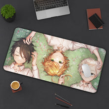 Charger l&#39;image dans la galerie, The Promised Neverland Ray, Norman, Emma Mouse Pad (Desk Mat) On Desk
