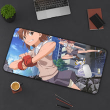 Load image into Gallery viewer, A Certain Scientific Railgun Mouse Pad (Desk Mat) On Desk
