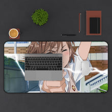 Charger l&#39;image dans la galerie, A Certain Scientific Railgun Mikoto Misaka Mouse Pad (Desk Mat) With Laptop
