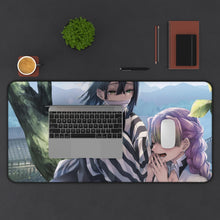 Cargar imagen en el visor de la galería, Mitsuri Kanroji Obanai Iguro Mouse Pad (Desk Mat) With Laptop
