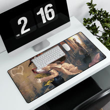 Load image into Gallery viewer, Kurisu &amp; Kyouma Mouse Pad (Desk Mat) With Laptop
