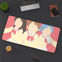 Charger l&#39;image dans la galerie, Yuuko, Mio and Mai from Nichijou Mouse Pad (Desk Mat) On Desk
