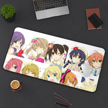 Charger l&#39;image dans la galerie, Love Live! Maki Nishikino, Kotori Minami, Umi Sonoda, Honoka Kousaka, Rin Hoshizora Mouse Pad (Desk Mat) On Desk
