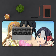 Cargar imagen en el visor de la galería, Kokoro Connect Himeko Inaba, Iori Nagase, Yui Kiriyama Mouse Pad (Desk Mat) With Laptop
