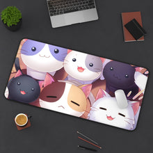 Cargar imagen en el visor de la galería, A band of 8 totally adorable kittens. Mouse Pad (Desk Mat) On Desk
