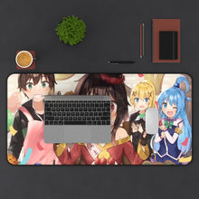 Cargar imagen en el visor de la galería, KonoSuba - God’s blessing on this wonderful world!! Mouse Pad (Desk Mat) With Laptop
