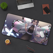 Load image into Gallery viewer, Shinobu Kochou Mouse Pad (Desk Mat) On Desk
