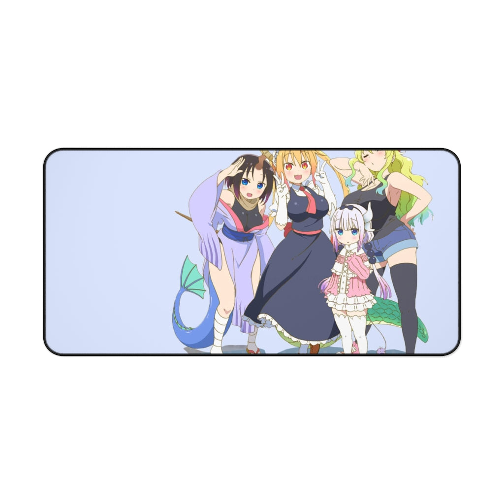 Miss Kobayashi's Dragon Maid Kanna Kamui, Elma, Kobayashi San Chi No Maid Dragon, Quetzalcoatl, Tohru Mouse Pad (Desk Mat)