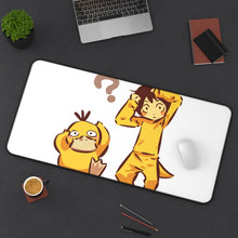 Load image into Gallery viewer, Psyduck Moemon Mouse Pad (Desk Mat) On Desk
