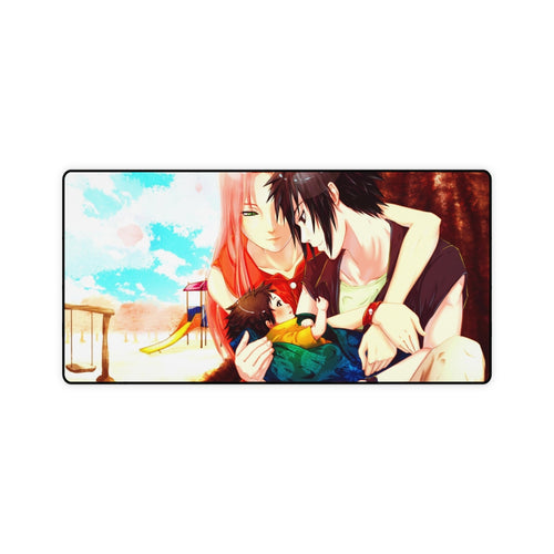 Sakura Sasuke and baby Sarada Mouse Pad (Desk Mat)