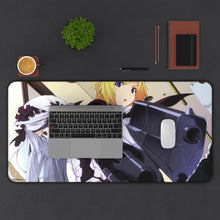 Charger l&#39;image dans la galerie, Infinite Stratos Charlotte Dunois, Laura Bodewig Mouse Pad (Desk Mat) With Laptop
