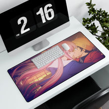 Charger l&#39;image dans la galerie, Mirai Nikki Yuno Gasai, Yukiteru Amano Mouse Pad (Desk Mat) With Laptop
