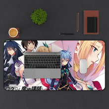 Cargar imagen en el visor de la galería, Rokudenashi Majutsu Koushi To Akashic Records Glenn Radars, Rumia Tingel, Albert Frazer Mouse Pad (Desk Mat) With Laptop
