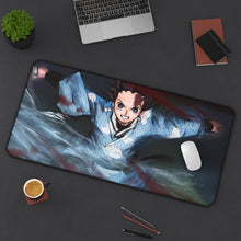 Charger l&#39;image dans la galerie, Tanjiro Kamado Mouse Pad (Desk Mat) On Desk
