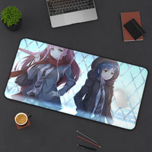 Load image into Gallery viewer, Zero Two and Ichigo Mouse Pad (Desk Mat) On Desk
