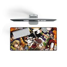 Charger l&#39;image dans la galerie, Fairy Tail Natsu Dragneel, Erza Scarlet, Gray Fullbuster, Lucy Heartfilia, Happy Mouse Pad (Desk Mat) On Desk
