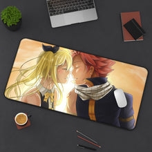 Cargar imagen en el visor de la galería, Fairy Tail Natsu Dragneel, Lucy Heartfilia Mouse Pad (Desk Mat) On Desk
