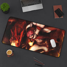 Load image into Gallery viewer, Natsu Dragneel Mouse Pad (Desk Mat) On Desk
