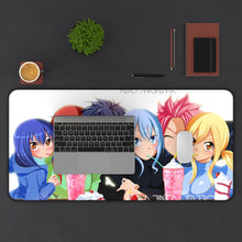 Cargar imagen en el visor de la galería, Fairy Tail Natsu Dragneel, Erza Scarlet, Gray Fullbuster, Lucy Heartfilia, Wendy Marvell Mouse Pad (Desk Mat) With Laptop
