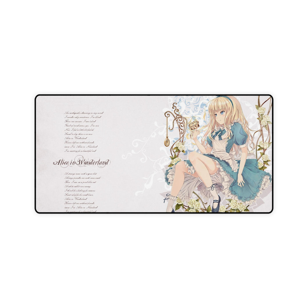 Tapis de souris (tapis de bureau) Anime Alice au pays des merveilles