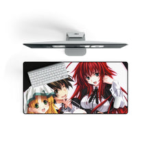 Load image into Gallery viewer, High School DxD Rias Gremory, Issei Hyoudou, Asia Argento Mouse Pad (Desk Mat) On Desk
