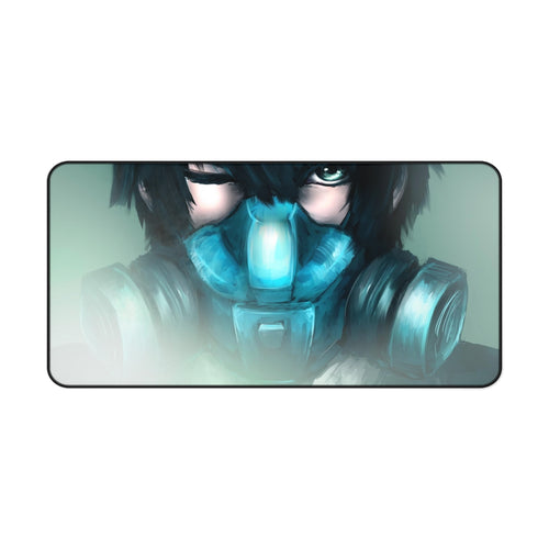 Shinya Kogami wearing Gas Mask Mouse Pad (Desk Mat)