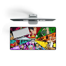 Load image into Gallery viewer, One Piece Monkey D. Luffy, Roronoa Zoro, Sanji, Nico Robin, Tony Tony Chopper Mouse Pad (Desk Mat) On Desk
