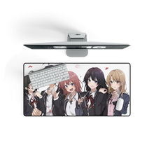 Charger l&#39;image dans la galerie, My Teen Romantic Comedy SNAFU Hachiman Hikigaya, Yukino Yukinoshita, Yui Yuigahama, Komachi Hikigaya Mouse Pad (Desk Mat) On Desk
