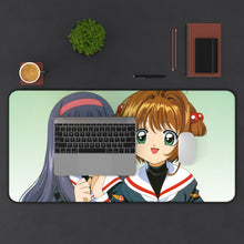 Cargar imagen en el visor de la galería, Cardcaptor Sakura Sakura Kinomoto, Tomoyo Daidouji Mouse Pad (Desk Mat) With Laptop
