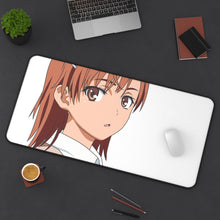 Load image into Gallery viewer, A Certain Scientific Railgun Mikoto Misaka Mouse Pad (Desk Mat) On Desk
