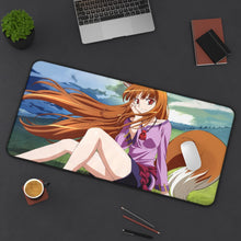 Cargar imagen en el visor de la galería, Spice And Wolf Mouse Pad (Desk Mat) On Desk
