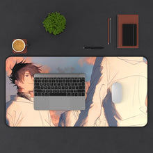 Load image into Gallery viewer, The Promised Neverland Ray, Norman, Emma Mouse Pad (Desk Mat) With Laptop
