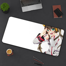 Charger l&#39;image dans la galerie, Infinite Stratos Mouse Pad (Desk Mat) On Desk
