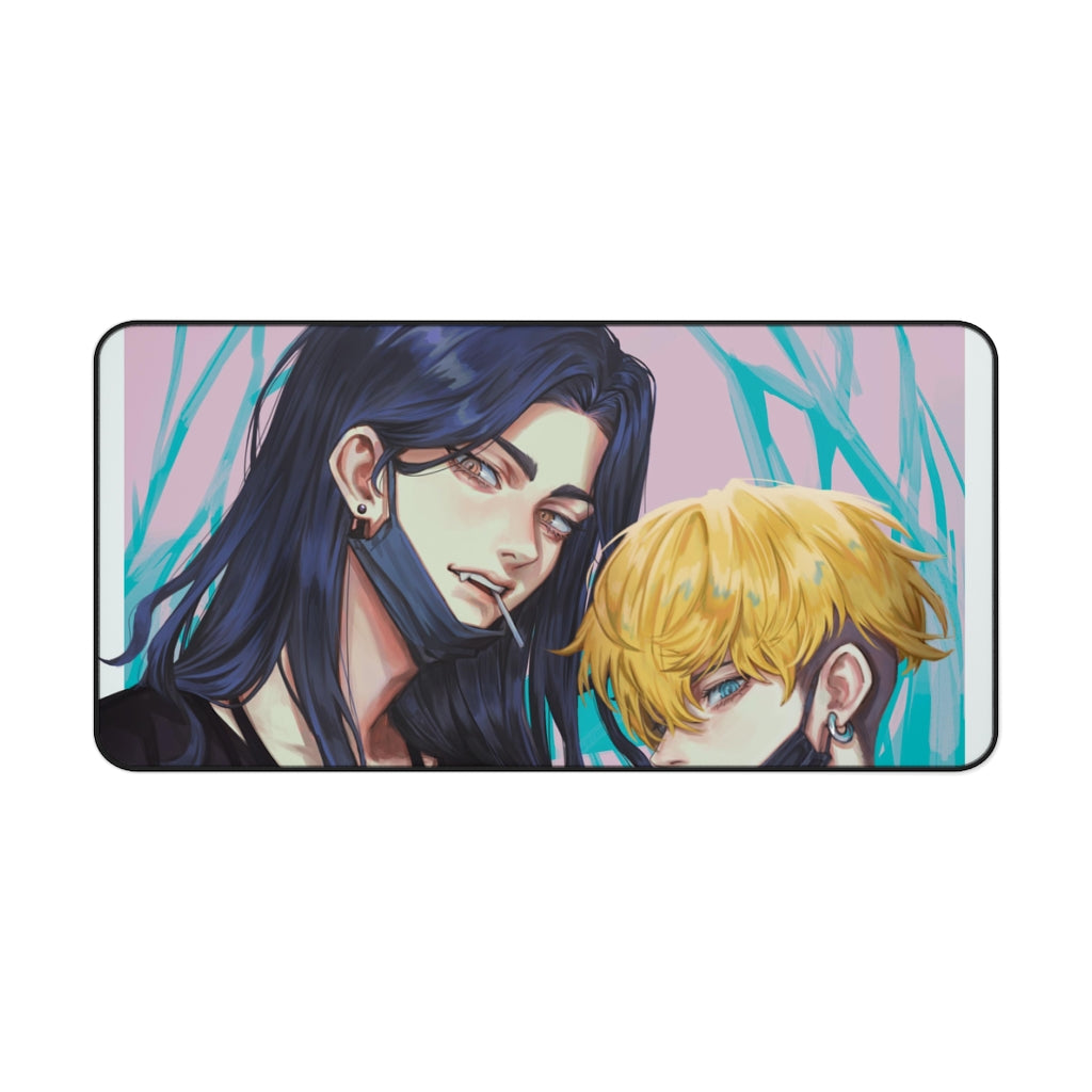 Tokyo Revengers Chifuyu Matsuno, Keisuke Baji Mouse Pad (Desk Mat)