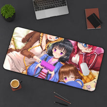 Load image into Gallery viewer, Blend S Maika Sakuranomiya, Kaho Hinata, Mafuyu Hoshikawa, Miu Amano Mouse Pad (Desk Mat) On Desk
