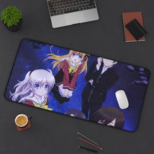 Charger l&#39;image dans la galerie, Charlotte Nao Tomori, Ayumi Otosaka, Joujirou Takajou, Yusa Kurobane Mouse Pad (Desk Mat) On Desk
