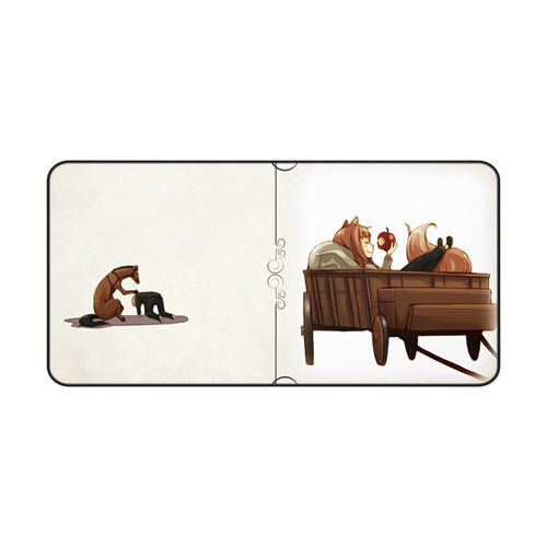 Spice And Wolf Mouse Pad (Desk Mat)