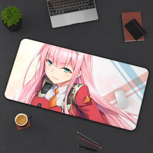 Load image into Gallery viewer, Zero Two Mouse Pad (Desk Mat) On Desk
