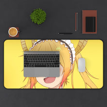 Cargar imagen en el visor de la galería, Miss Kobayashi&#39;s Dragon Maid Kobayashi San Chi No Maid Dragon, Tohru Mouse Pad (Desk Mat) With Laptop
