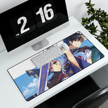 Charger l&#39;image dans la galerie, Rokudenashi Majutsu Koushi to Akashic Records Mouse Pad (Desk Mat) With Laptop
