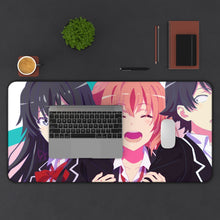 Charger l&#39;image dans la galerie, My Teen Romantic Comedy SNAFU Hachiman Hikigaya, Yukino Yukinoshita, Yui Yuigahama Mouse Pad (Desk Mat) With Laptop
