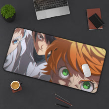 Load image into Gallery viewer, The Promised Neverland Ray, Norman, Emma Mouse Pad (Desk Mat) On Desk
