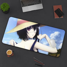 Load image into Gallery viewer, Mei Misaki Mouse Pad (Desk Mat) On Desk
