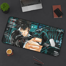 Cargar imagen en el visor de la galería, Shinya Kogami With his Dominator Mouse Pad (Desk Mat) On Desk
