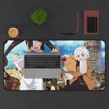 Cargar imagen en el visor de la galería, Is It Wrong To Try To Pick Up Girls In A Dungeon? 8k Mouse Pad (Desk Mat) With Laptop
