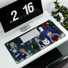 Load image into Gallery viewer, Fairy Tail Natsu Dragneel, Erza Scarlet, Gray Fullbuster, Lucy Heartfilia, Happy Mouse Pad (Desk Mat) With Laptop
