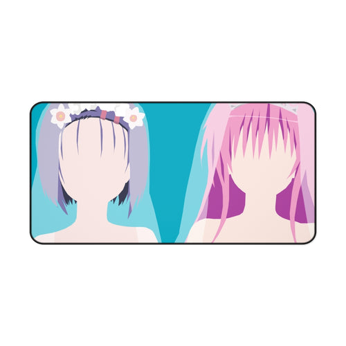 haruna y lala to love ru minimalist Mouse Pad (Desk Mat)