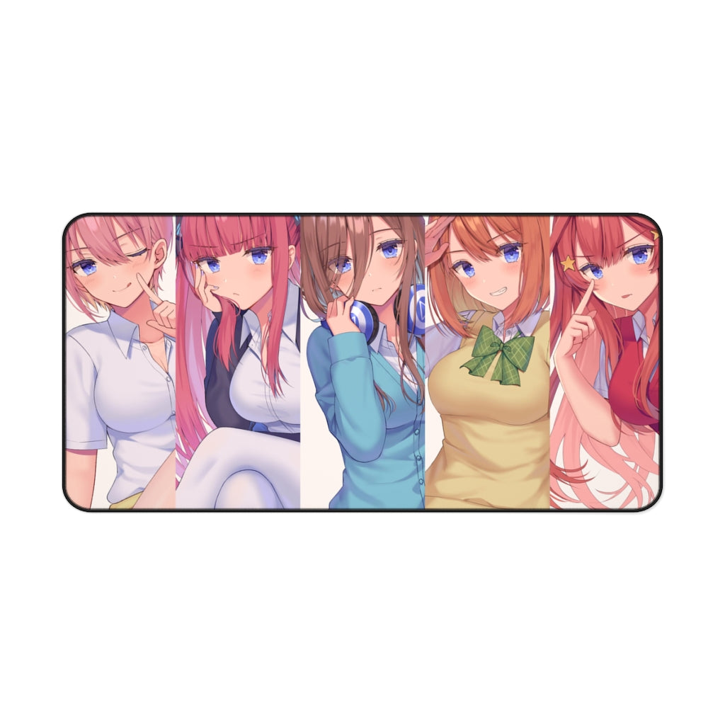 The Quintessential Quintuplets Miku Nakano, Itsuki Nakano, Nino Nakano, Yotsuba Nakano, Ichika Nakano Mouse Pad (Desk Mat)