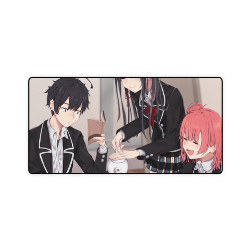 My Teen Romantic Comedy SNAFU Hachiman Hikigaya, Yukino Yukinoshita, Yui Yuigahama Mouse Pad (Desk Mat)